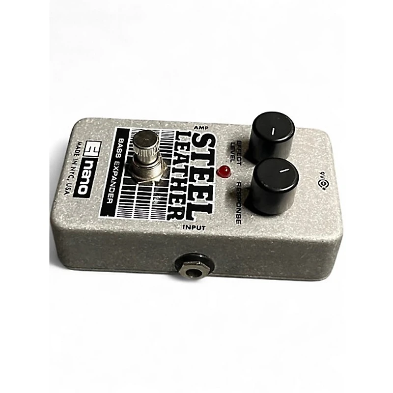 Used Electro-Harmonix Steel Leather Nano Bass Expander Bass Effect Pedal