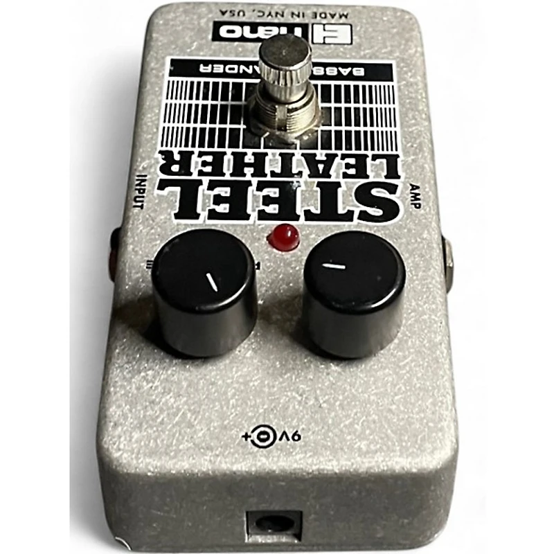 Used Electro-Harmonix Steel Leather Nano Bass Expander Bass Effect Pedal