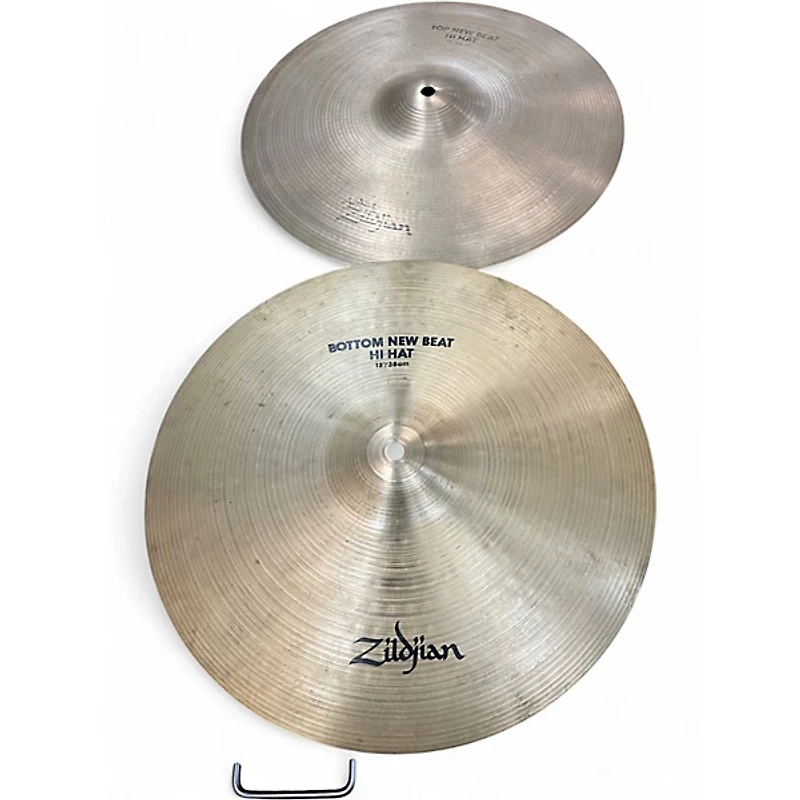 Used Zildjian 15in New Beat Hi Hat Pair Cymbal