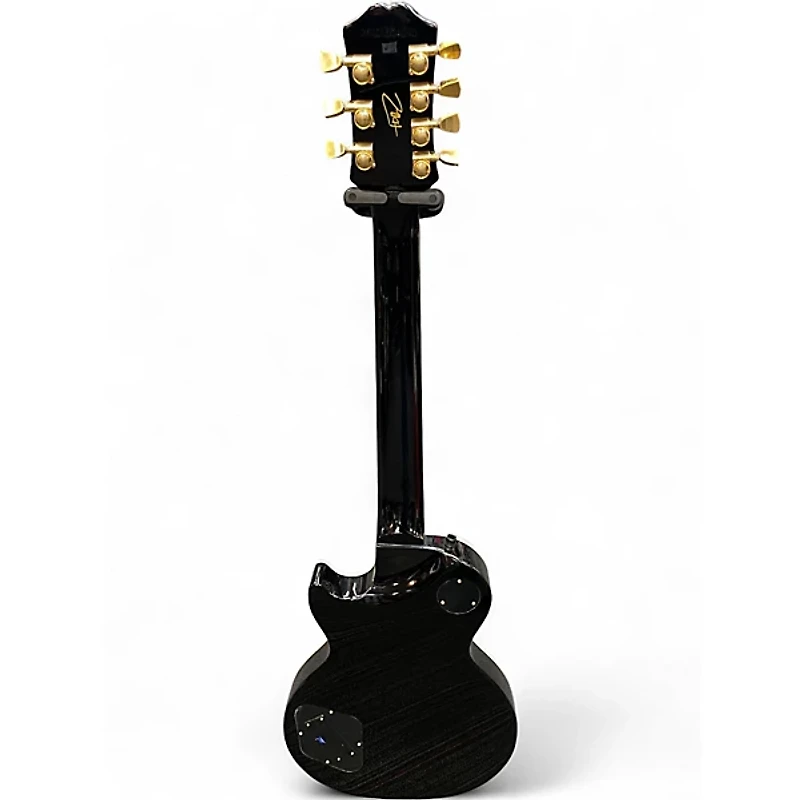 Used Epiphone Matt Heafy Les Paul Custom 7 Ebony Solid Body Electric Guitar