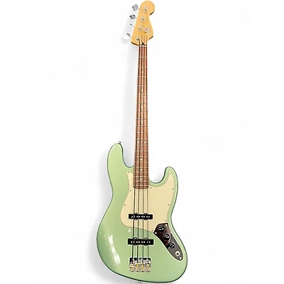 Used Fender Standard Jazz Bass Green Electric Bass Guitar