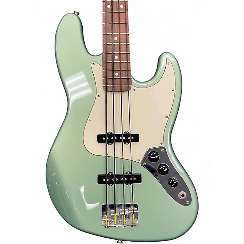 Used Fender Standard Jazz Bass Green Electric Bass Guitar