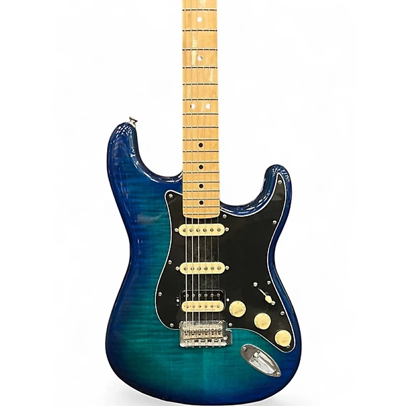 Used Fender Player Stratocaster HSS Plus Top Blue Burst Solid Body Electric Guitar