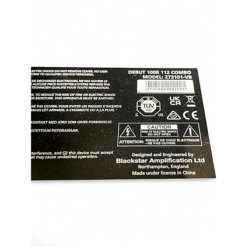 Used Blackstar DEBUT 100R Guitar Combo Amp