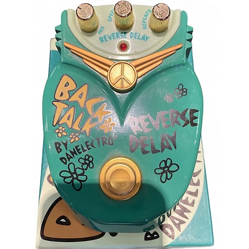 Used Danelectro Back Talk Reverse Delay Effect Pedal
