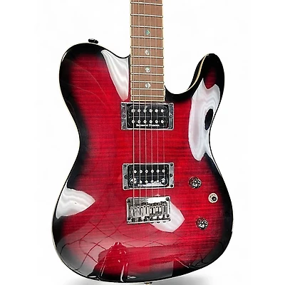Used Fender Special Edition Custom Telecaster FMT HH Black Cherry Solid Body Electric Guitar