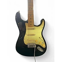 Used Fender American Ultra Stratocaster Black and Gold Solid Body Electric Guitar