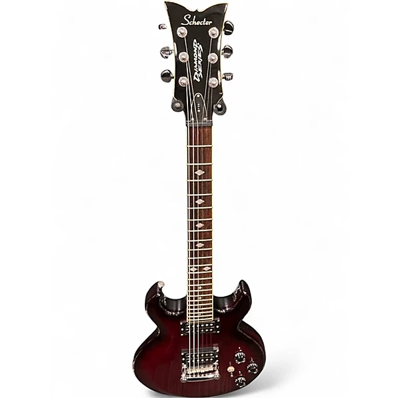 Used Schecter Guitar Research s-1+ Trans Red Solid Body Electric Guitar