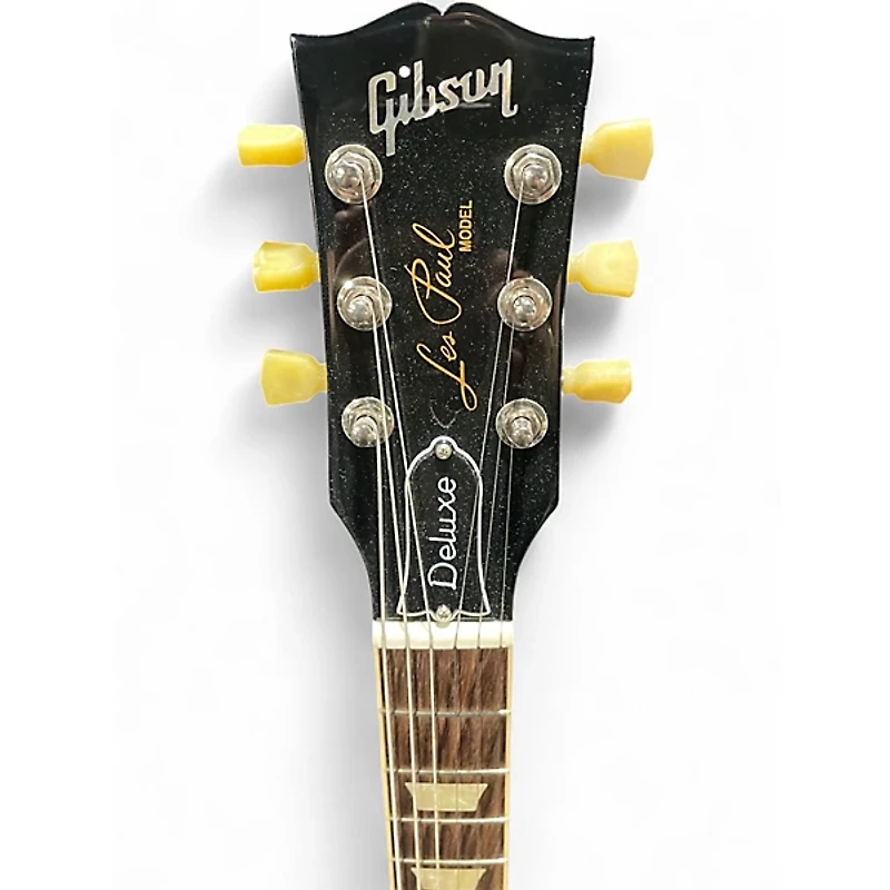 Used Gibson Les Paul Deluxe Cherry Sunburst Solid Body Electric Guitar