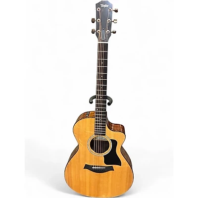 Used Taylor 212ce plus Natural Acoustic Electric Guitar