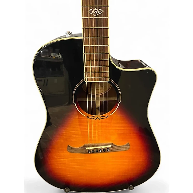 Used Fender T Bucket 300CE Sunburst Acoustic Electric Guitar