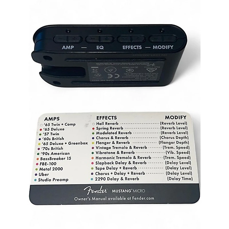 Used Fender MUSTANG MICRO Battery Powered Amp