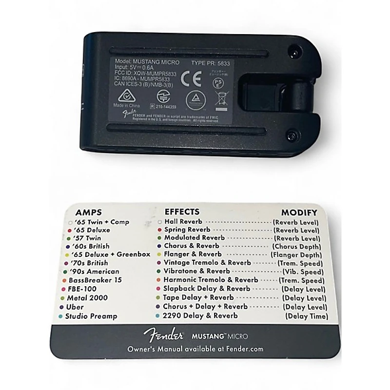 Used Fender MUSTANG MICRO Battery Powered Amp