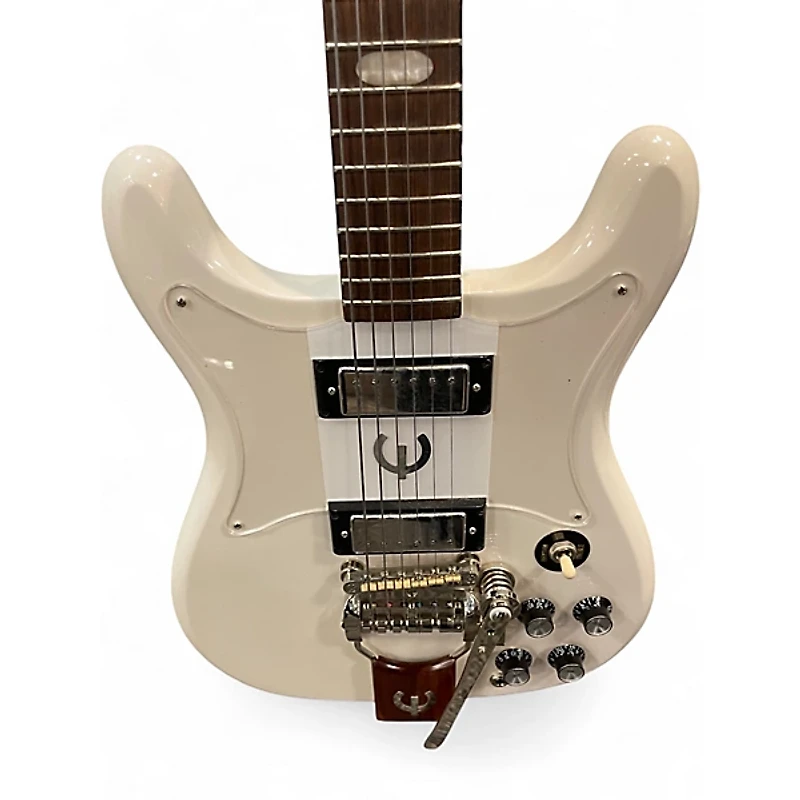 Used Epiphone 50th Anniversary 1962 Reissue Crestwood Custom White Solid Body Electric Guitar