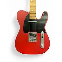 Used Squier 40th anniversary telecaster Red Solid Body Electric Guitar