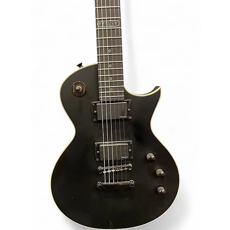 Used Fesley Deluxe Edition Black Solid Body Electric Guitar