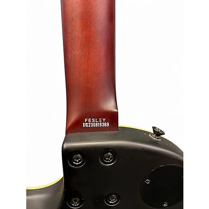 Used Fesley Deluxe Edition Black Solid Body Electric Guitar