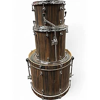Used Ludwig 3 Piece SIGNET 105 MACASSAR EBONY Drum Kit