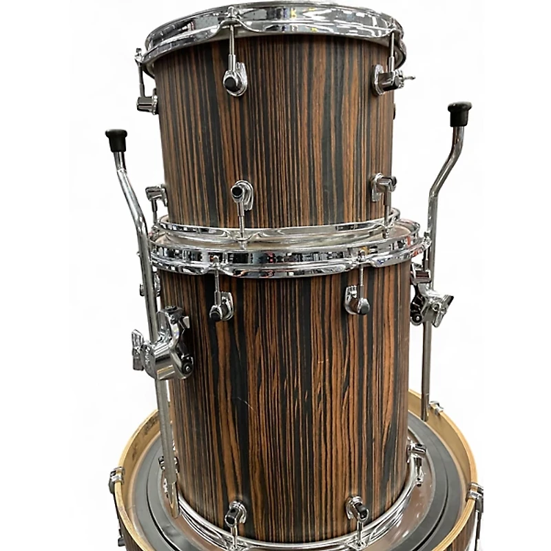 Used Ludwig 3 Piece SIGNET 105 MACASSAR EBONY Drum Kit