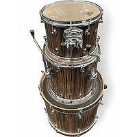 Used Ludwig 3 Piece SIGNET 105 MACASSAR EBONY Drum Kit