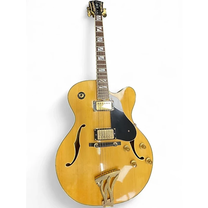 Used Washburn J6S Natural Hollow Body Electric Guitar