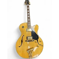 Used Washburn J6S Natural Hollow Body Electric Guitar