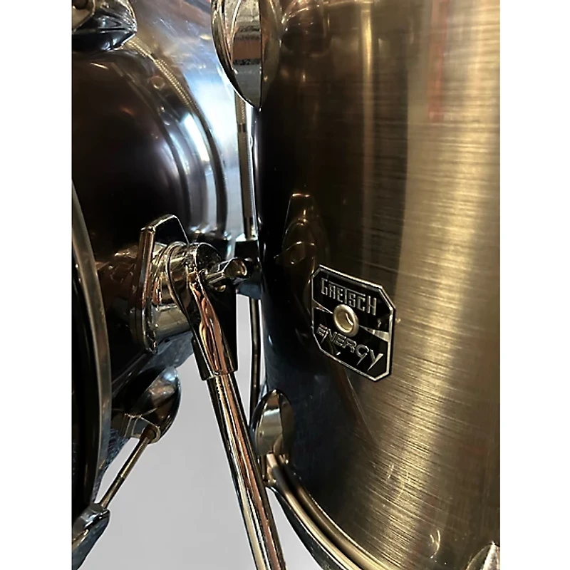 Used Gretsch Drums 5 Piece Energy Silver Drum Kit