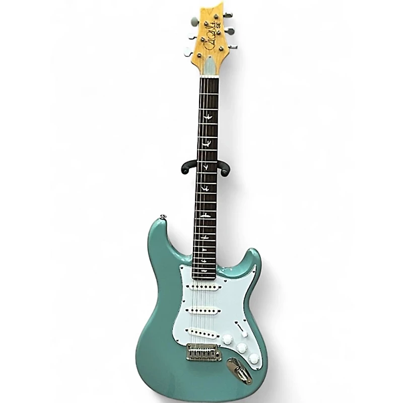 Used 2021 PRS SE Silver Sky Stone Blue Solid Body Electric Guitar