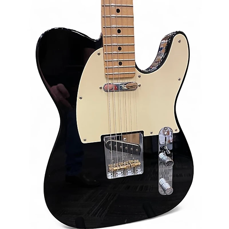 Used Fender Player Telecaster Black Solid Body Electric Guitar