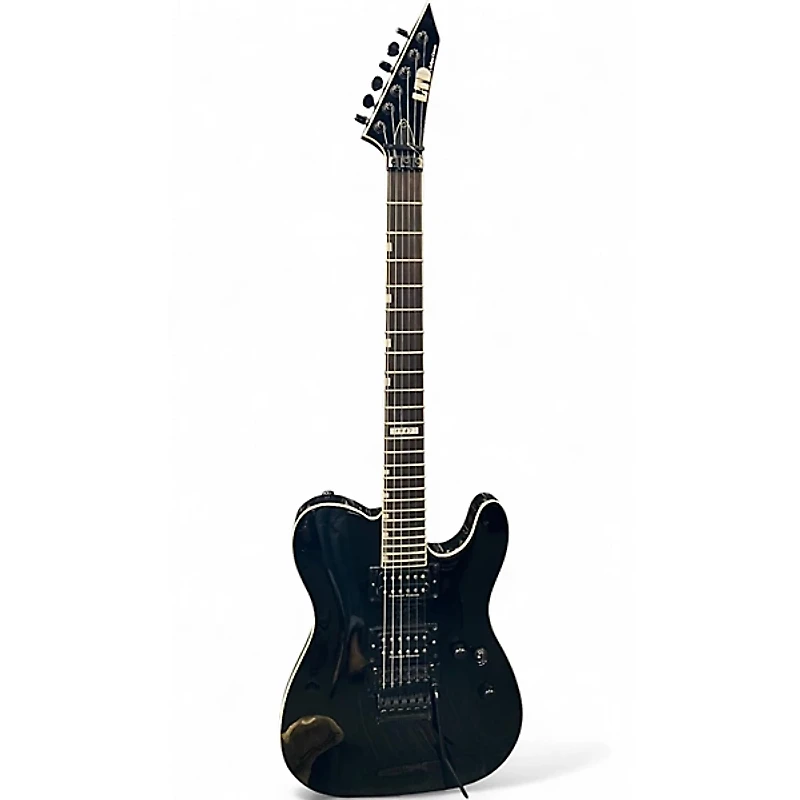 Used ESP LTD ECLIPSE CUSTOM Black Solid Body Electric Guitar
