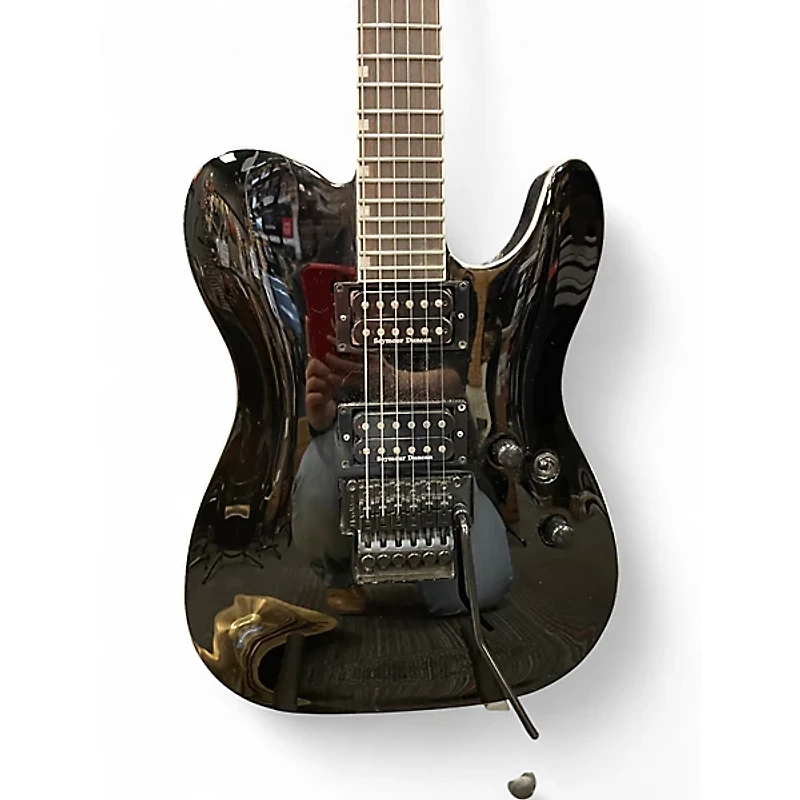 Used ESP LTD ECLIPSE CUSTOM Black Solid Body Electric Guitar