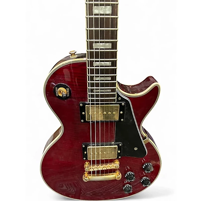 Used Epiphone Les Paul Custom Red Solid Body Electric Guitar