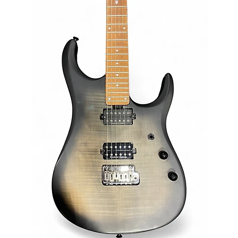 Used Sterling by Music Man JP150 TRANS BLACK SATIN Solid Body Electric Guitar