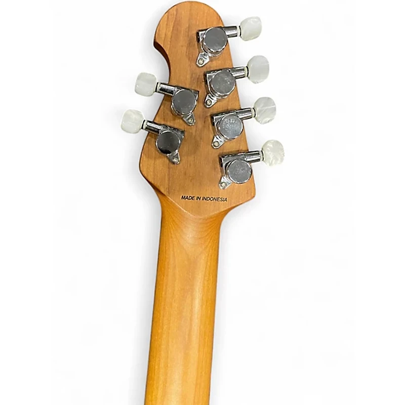 Used Sterling by Music Man JP150 TRANS BLACK SATIN Solid Body Electric Guitar