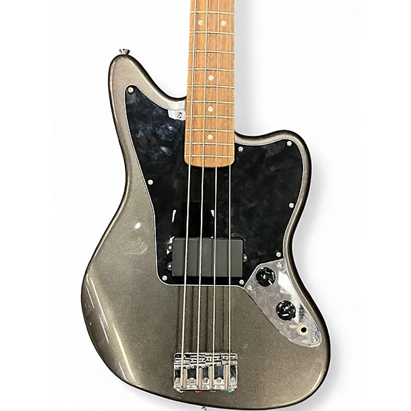 Used Squier JAGUAR BASS BLACK Electric Bass Guitar