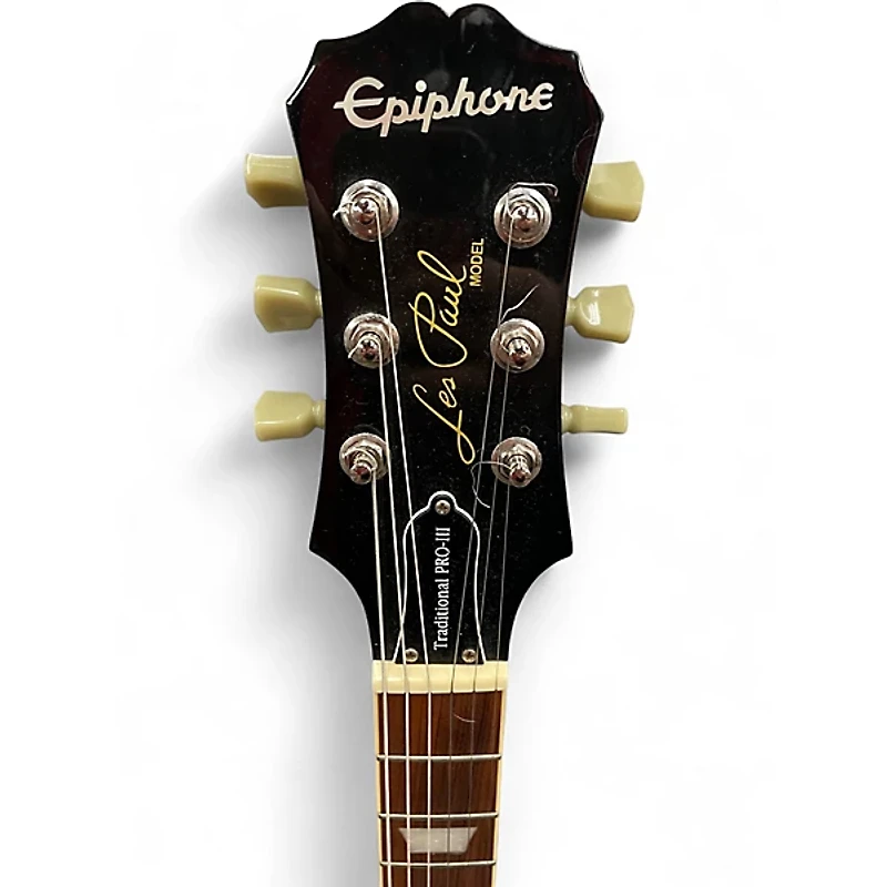 Used Epiphone Les Paul Traditional PRO III Pelham Blue Solid Body Electric Guitar