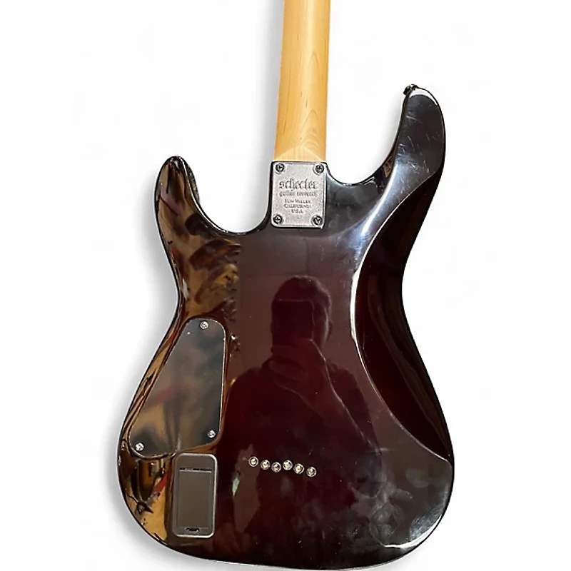 Used Schecter Guitar Research Demon 6 Trans Red Solid Body Electric Guitar