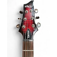 Used Schecter Guitar Research Demon 6 Trans Red Solid Body Electric Guitar