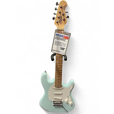 Used Sterling by Music Man Cutlass SSS Daphne Blue Solid Body Electric Guitar