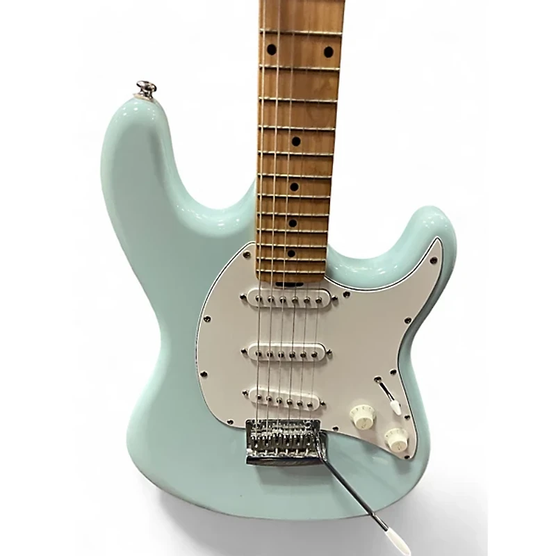 Used Sterling by Music Man Cutlass SSS Daphne Blue Solid Body Electric Guitar