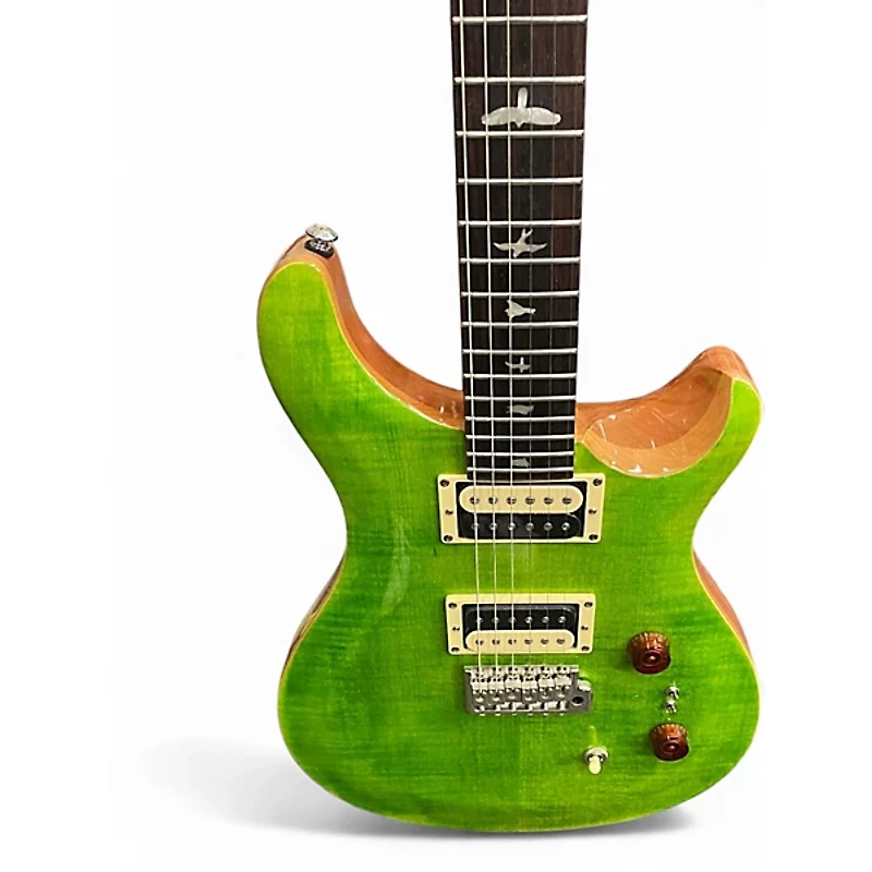 Used PRS SE Custom 24-08 Green Solid Body Electric Guitar