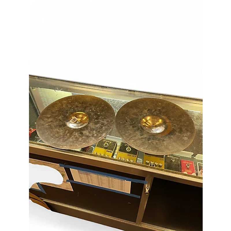 Used Zildjian 14in A Custom Hi Hat Pair Cymbal