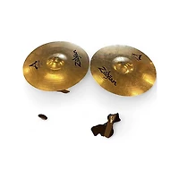 Used Zildjian 14in A Custom Hi Hat Pair Cymbal
