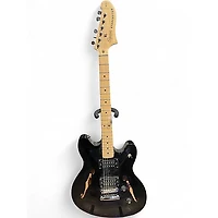 Used Squier Affinity Series Starcaster Black Hollow Body Electric Guitar