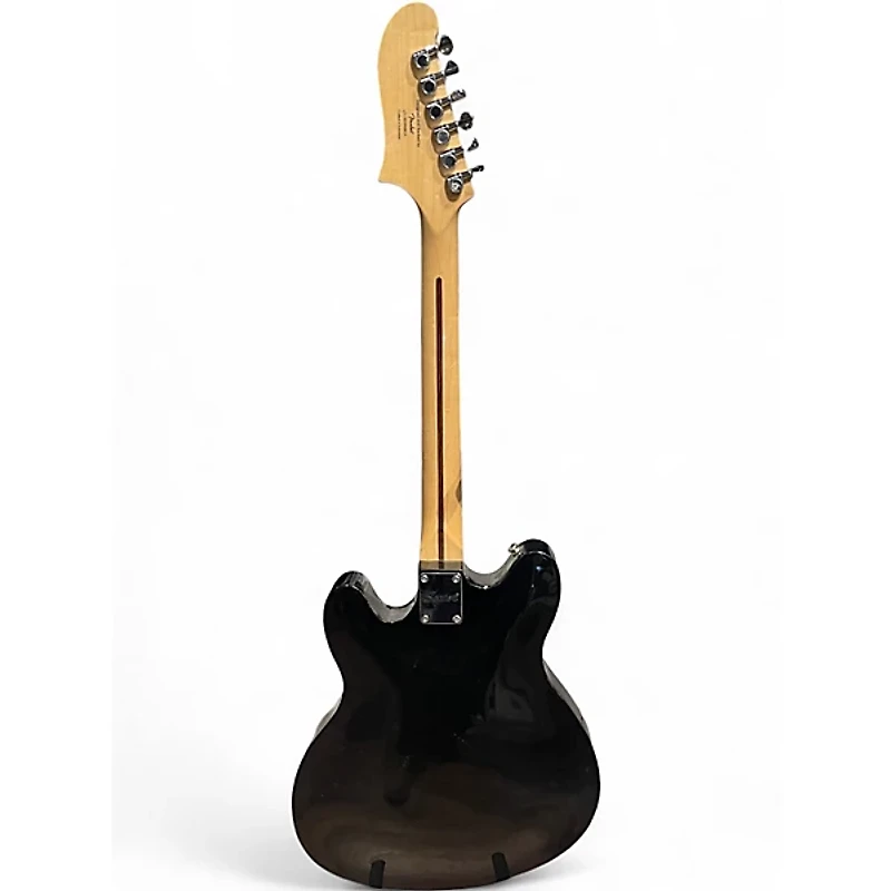 Used Squier Affinity Series Starcaster Black Hollow Body Electric Guitar