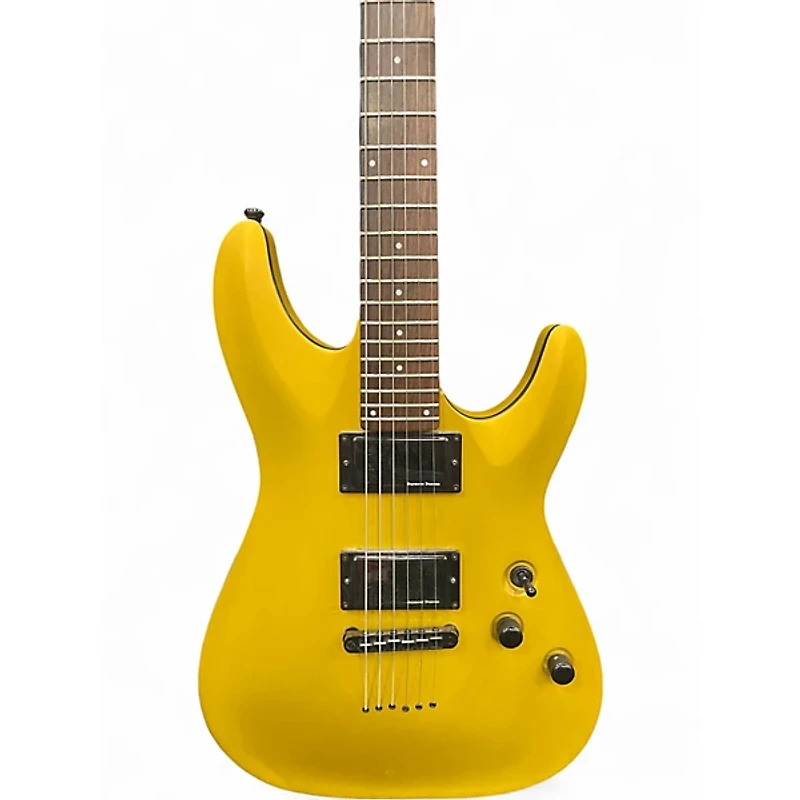 Used Schecter Guitar Research C1 Special GOLD Solid Body Electric Guitar