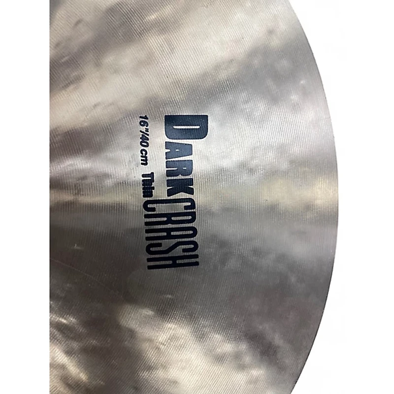 Used Zildjian 16in K Thin Dark Crash Cymbal