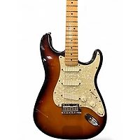 Used Fender American Deluxe Stratocaster 3 Tone Sunburst Solid Body Electric Guitar