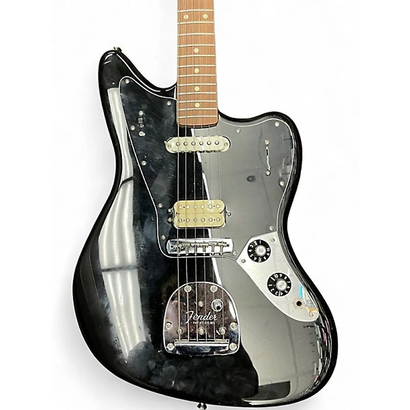 Used Fender Player Jaguar Black Solid Body Electric Guitar