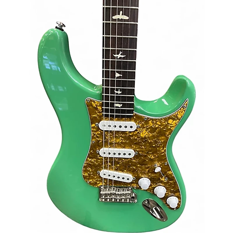 Used PRS SE Silver Sky Green Solid Body Electric Guitar